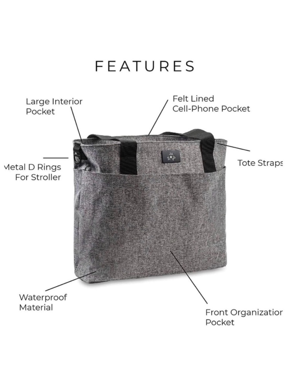 Ju-Ju-Be Encore Diaper Bag In Graphite